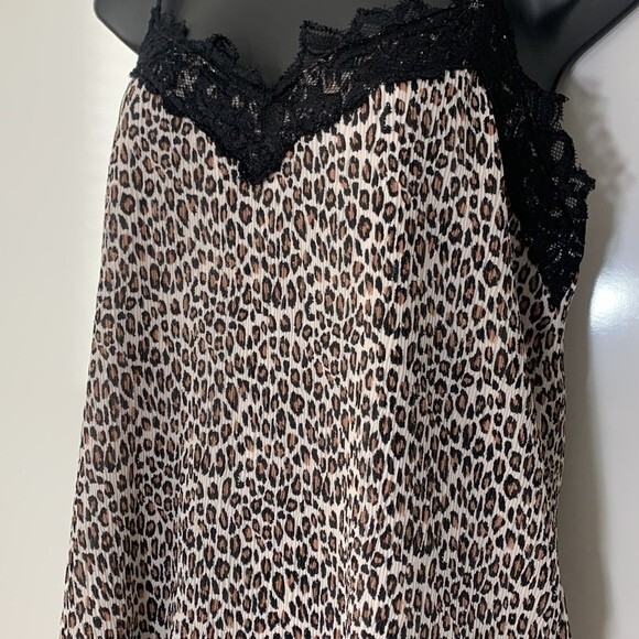 Everleigh Animal Print Cami Cream Brown Size Small NWT - Picture 4 of 11